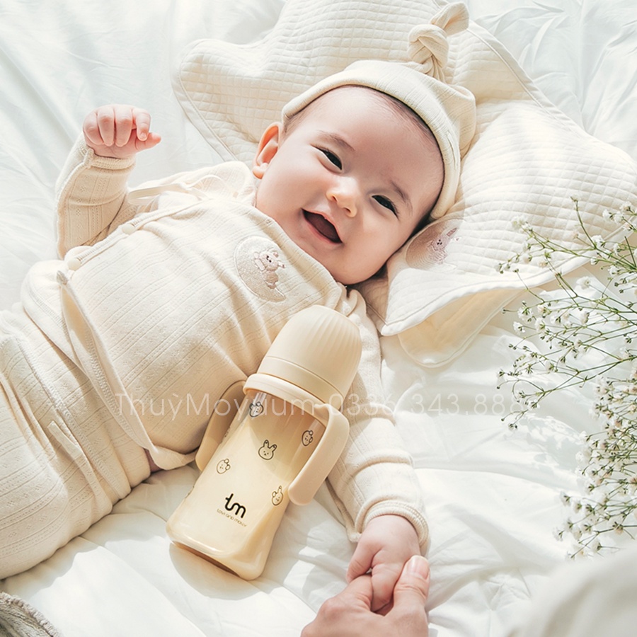 Bình hút Tovi and Molly , Bình hút Thỏ 180ml/280ml Hàn Quốc chính hãng