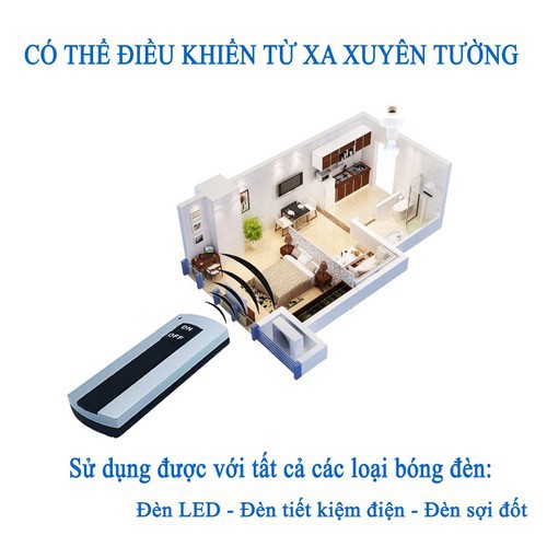 Đui đèn điều khiển từ xa hẹn giờ tắt bóng