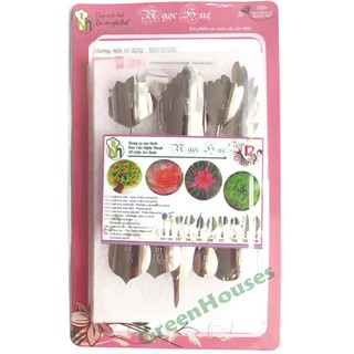 Bộ 10 kim làm rau câu 3D inox nhãn hiệu Ngọc Huệ BỘ SỐ 12 - HÀNG CHÍNH HÃNG + tặng kèm 1 kim nhụy trong mỗi bộ