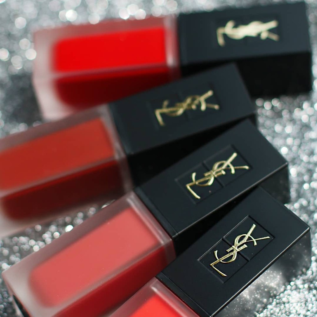 Son môi YSL màu đen nhám mới 2020 màu son kem lì 205/206/208/210/211/212/216 | BigBuy360 - bigbuy360.vn