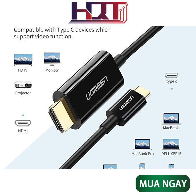 Cáp chuyển đổi USB-C sang HDMI UGREEN MM121 - Hàng chính hãng