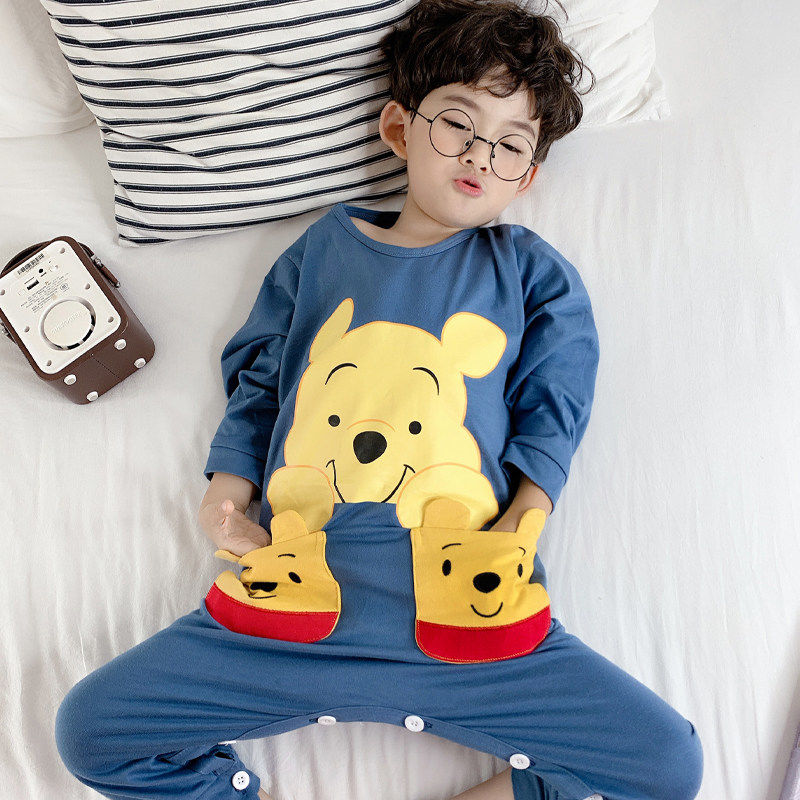 Bộ Đồ Ngủ Liền Thân Cotton Dài Tay Xinh Xắn Dành Cho Bé