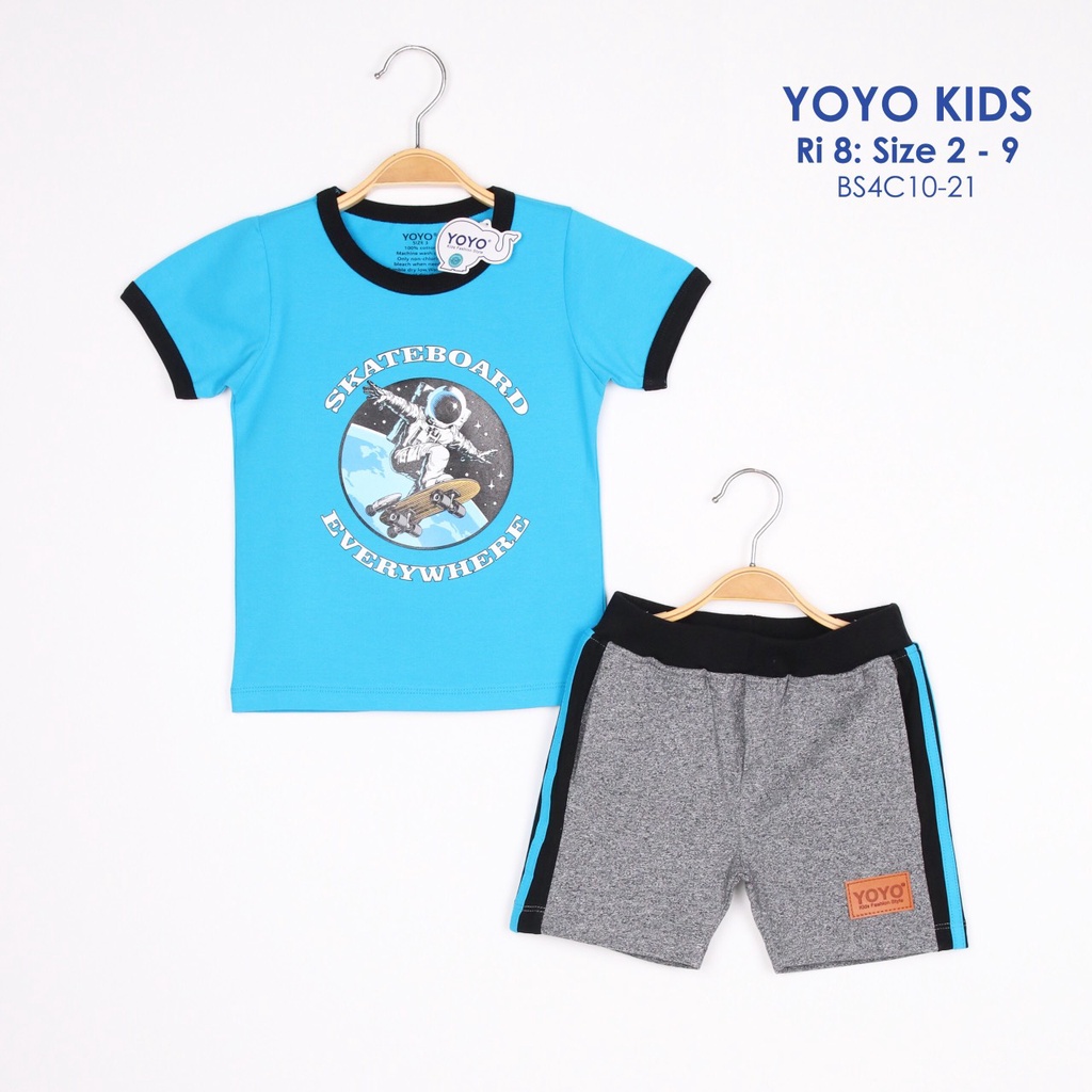 Đồ bộ bé trai YOYO máy bay Đội bay siêu đẳng, khủng long 2-9 tuổi