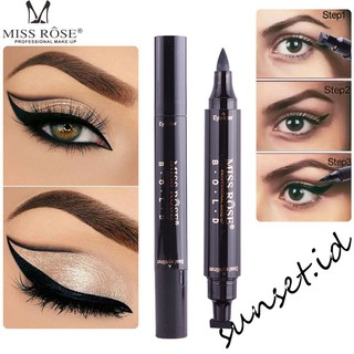[Hàng mới về] Bút kẻ mắt MISS ROSE có đầu con dấu chống thấm nước mau khô lâu trôi