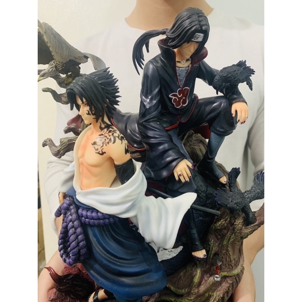 HÀNG SẴN Mô hình ITACHI kết hợp SASUKE cao 38cm nặng 4kg hàng chất lượng cao- Mô hình Naruto