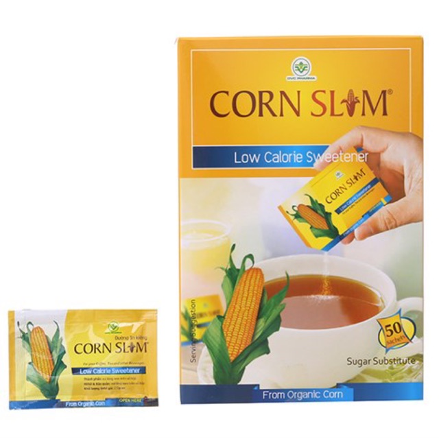 ĐƯỜNG BẮP ĂN KIÊNG CORN SLIM - 50 GÓI