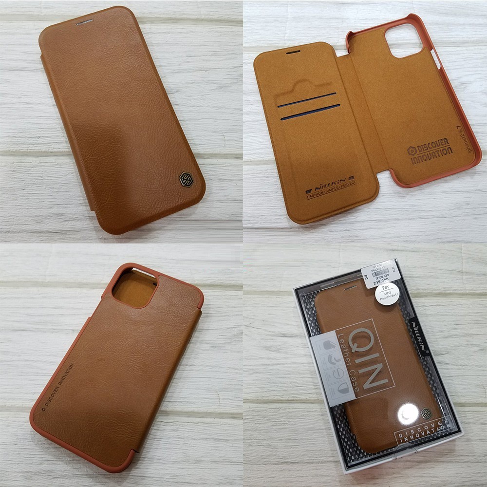 BAO DA IPHONE 12 PRO MAX NILLKIN QIN CHÍNH HÃNG