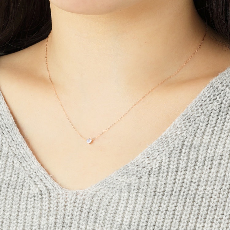 Hoa tai đá Moonstone tự nhiên ESTELLE