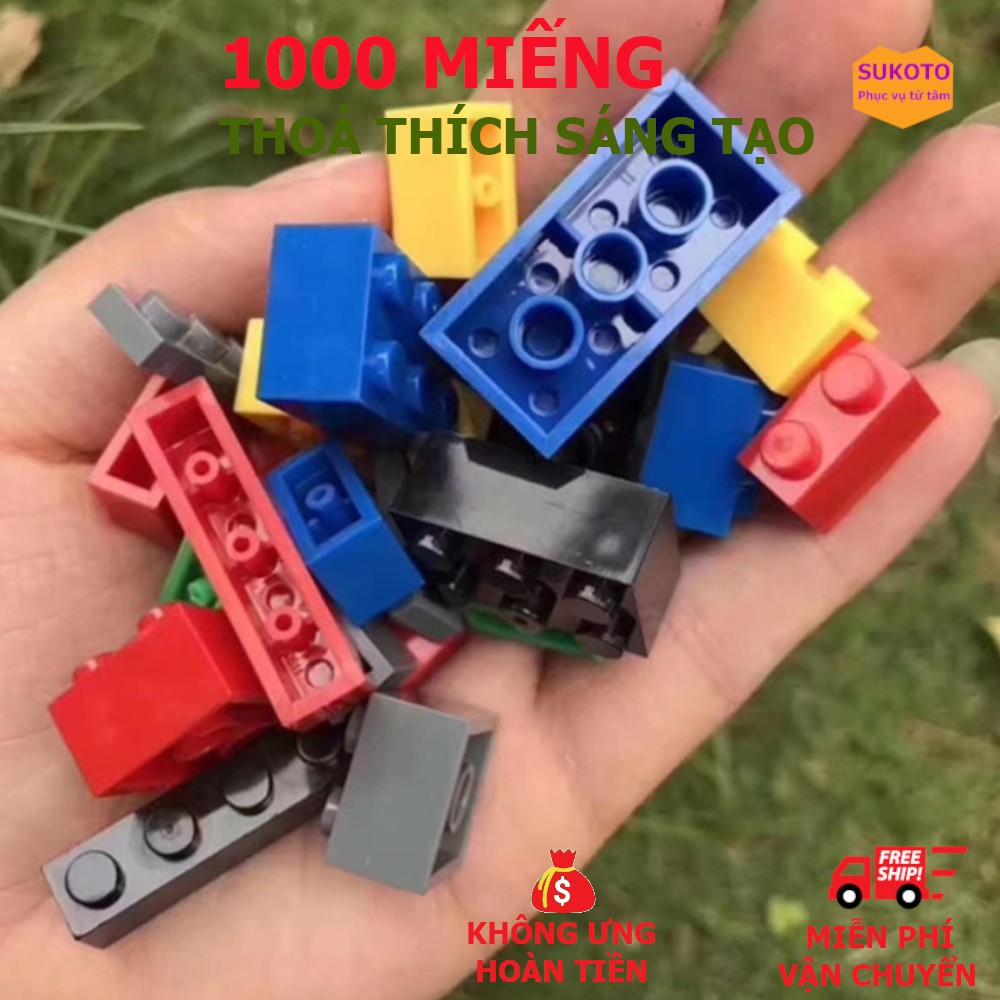 Xếp Hình Minecraft Lego 1000 Chi Tiết (Hộp Đỏ) Giúp Con Thông Minh Và Sáng Tạo Hơn