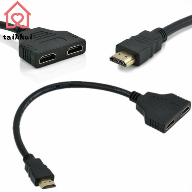 Cáp Chia 1080p Hdmi Sang Hdtv 1 Đầu Vào 2 Đầu Ra