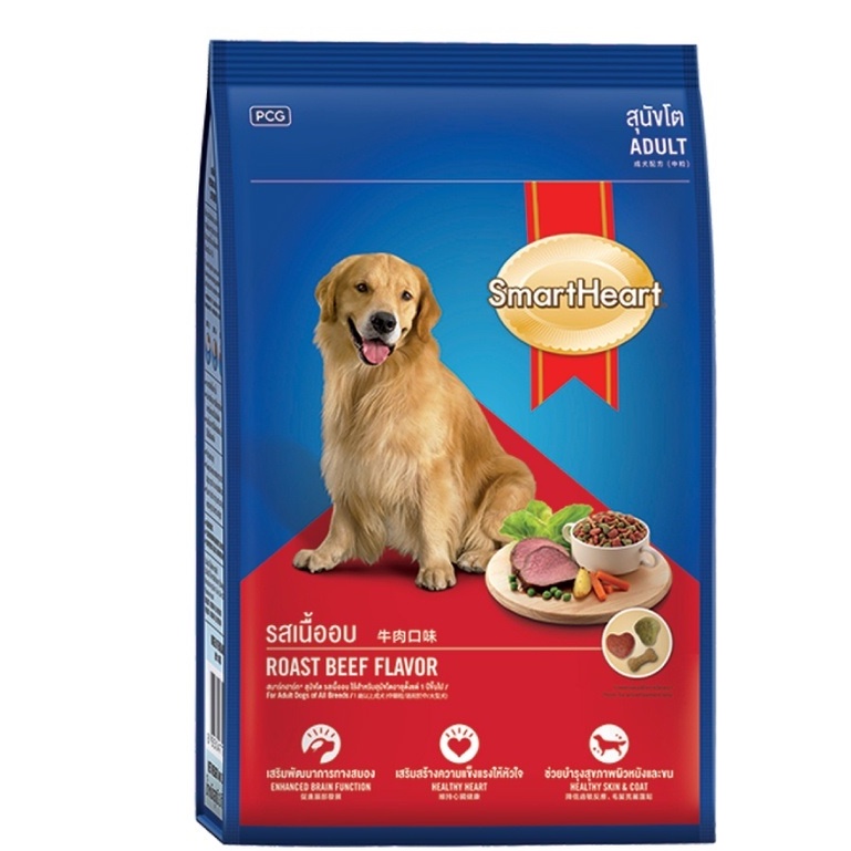 Thức Ăn Hạt Dành Cho Chó Lớn SmartHeart Adult 400g Hương Vị Thịt Bò Nướng - VAHAVA