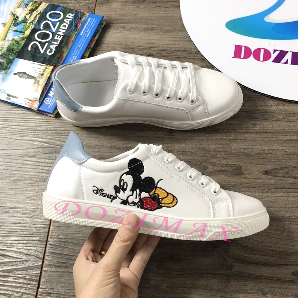[Mã FAMINI245 giảm 10k đơn từ 20k] Giầy thể thao nữ thêu chuột Mickey cao cấp - Dozimax | BigBuy360 - bigbuy360.vn