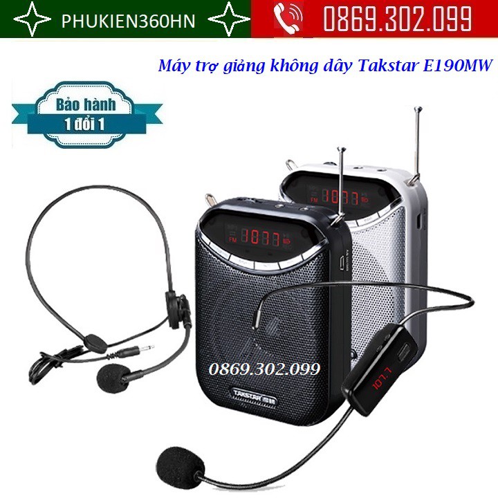 Máy trợ giảng không dây Takstar E190M hỗ trợ FM Radio