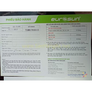 Bếp điện từ Eurosun EU-T188