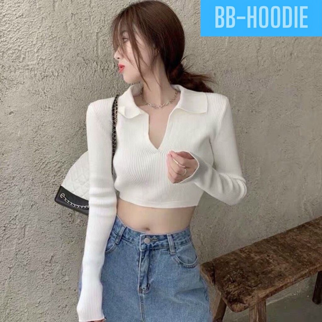 ÁO CỔ BẺ HỞ LƯNG BUỘC DÂY SAU THUN GÂN - CT33