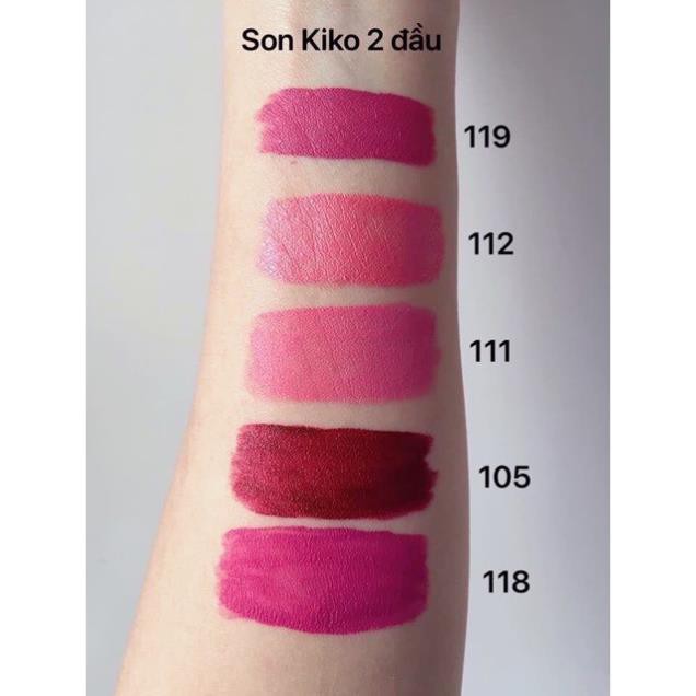 Son Kiko 2 đầu - Unlimited Double Touch (2 đầu: lì + bóng) 😘