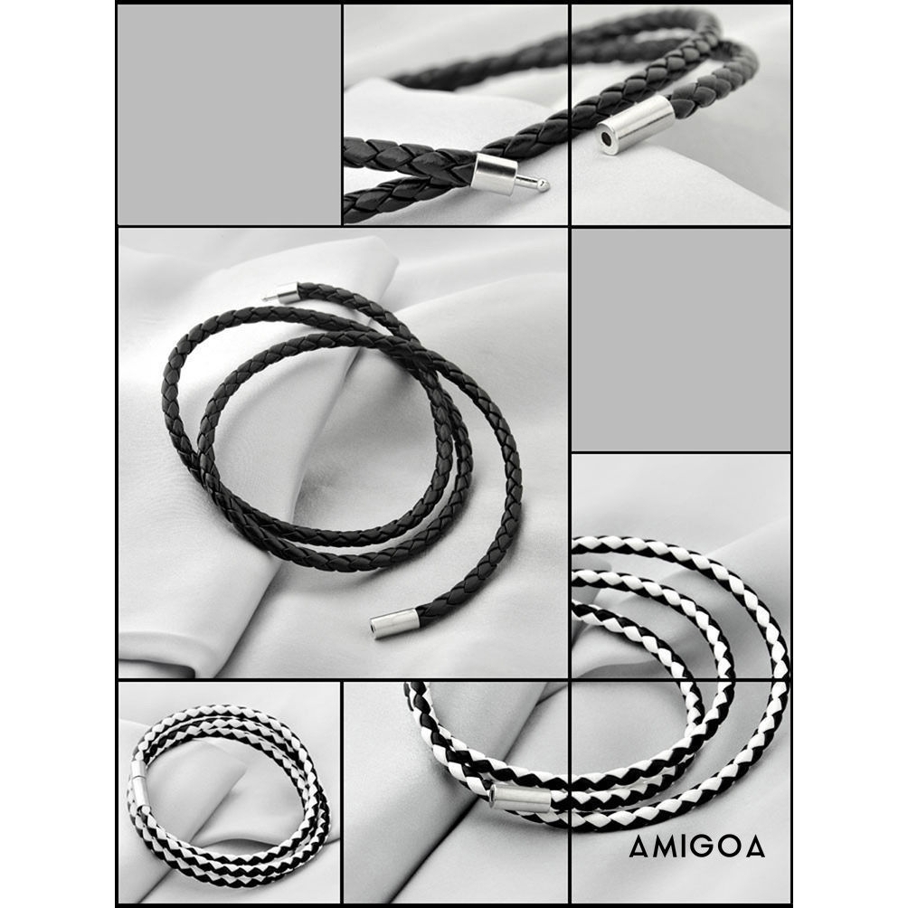 Vòng Tay Da Bện Nhiều Lớp Cho Nam Và Nữ