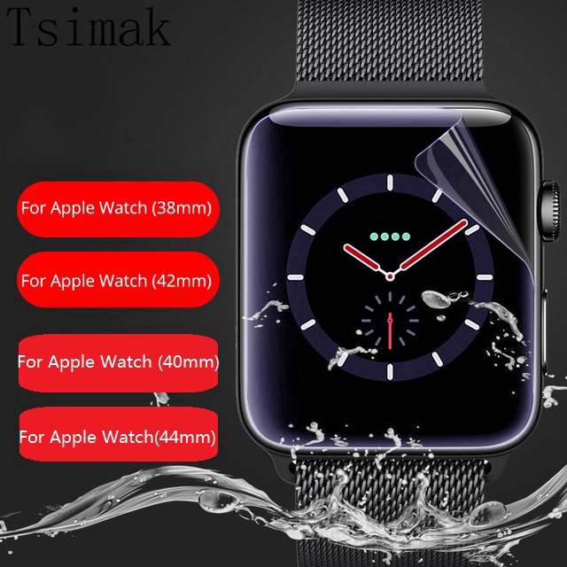 【Apple Watch Protect Front Film】Bộ 5 miếng dán cường lực trong suốt cho đồng hồ Apple