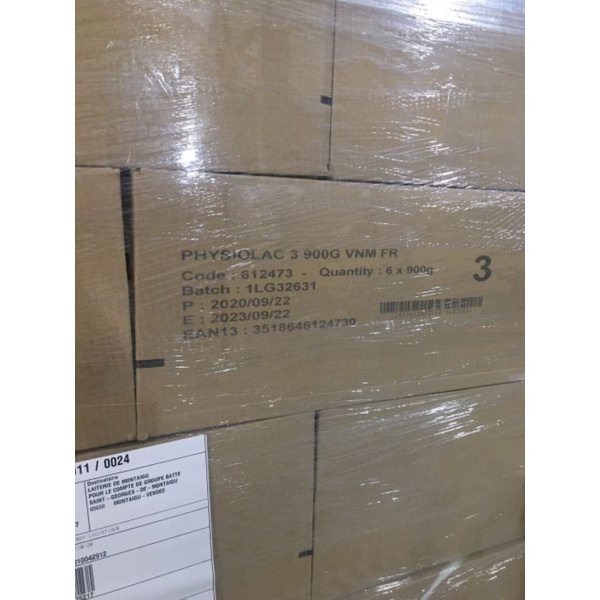 Combo 6 hộp sữa Physiolac số 3 loại 900g