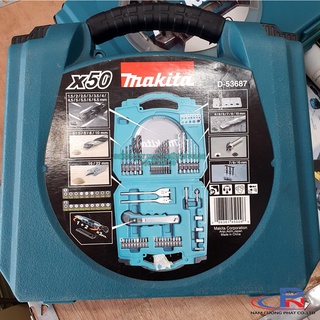 Bộ mũi khoan và vít gồm 50 chi tiết makita d-53687