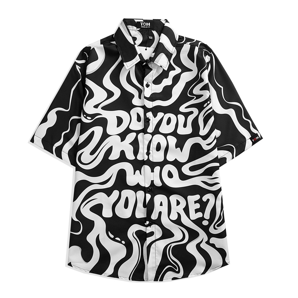Áo sơ mi ONEhh STORE - Họa tiết DO YOU KNOW - Nam/ Nữ tay ngắn.Chất Lụa Twill