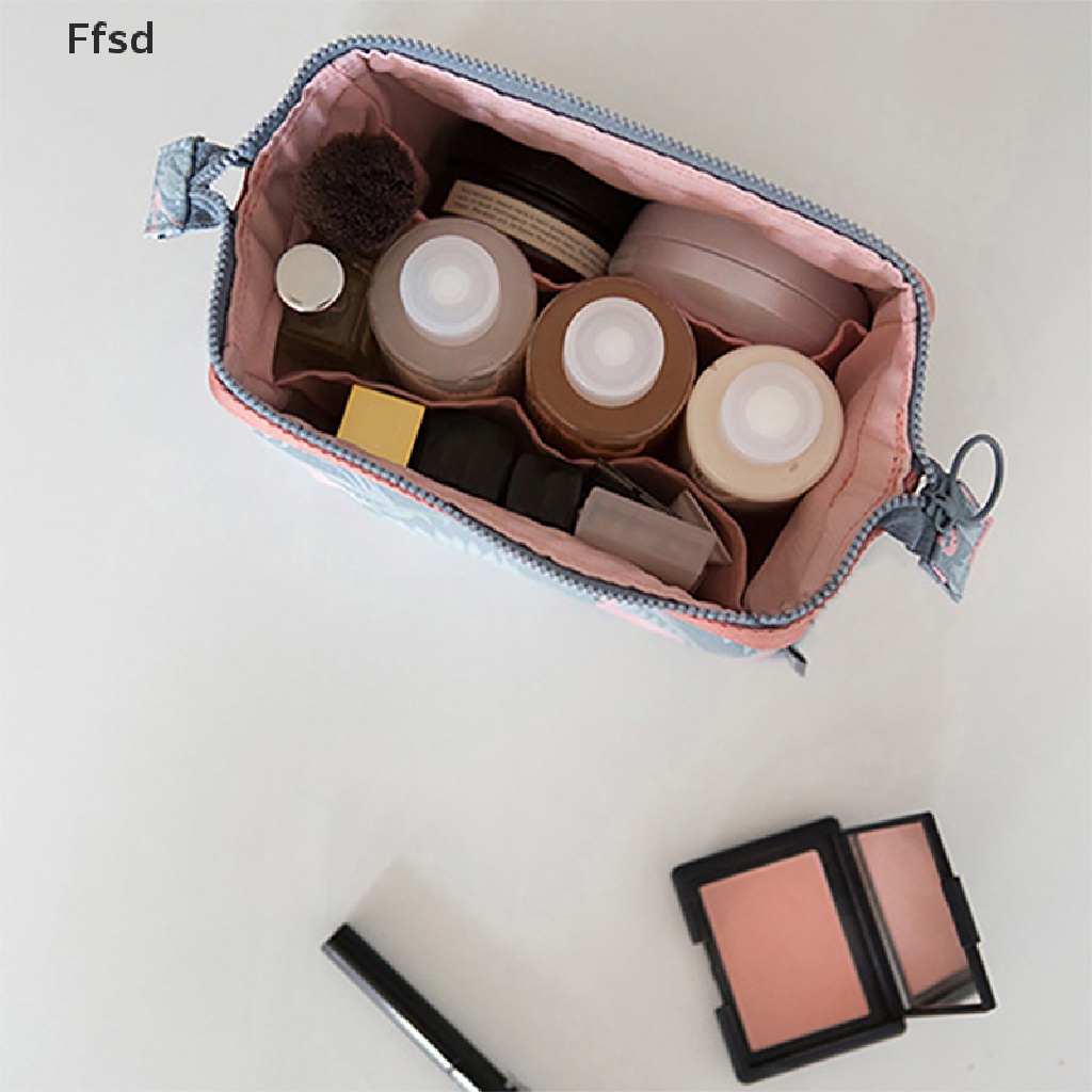 {Ffsd} Túi Đựng Đồ Trang Điểm Mỹ Phẩm Du Lịch In Họa Tiết Hồng Hạc Cho Nữ * Bán Chạy