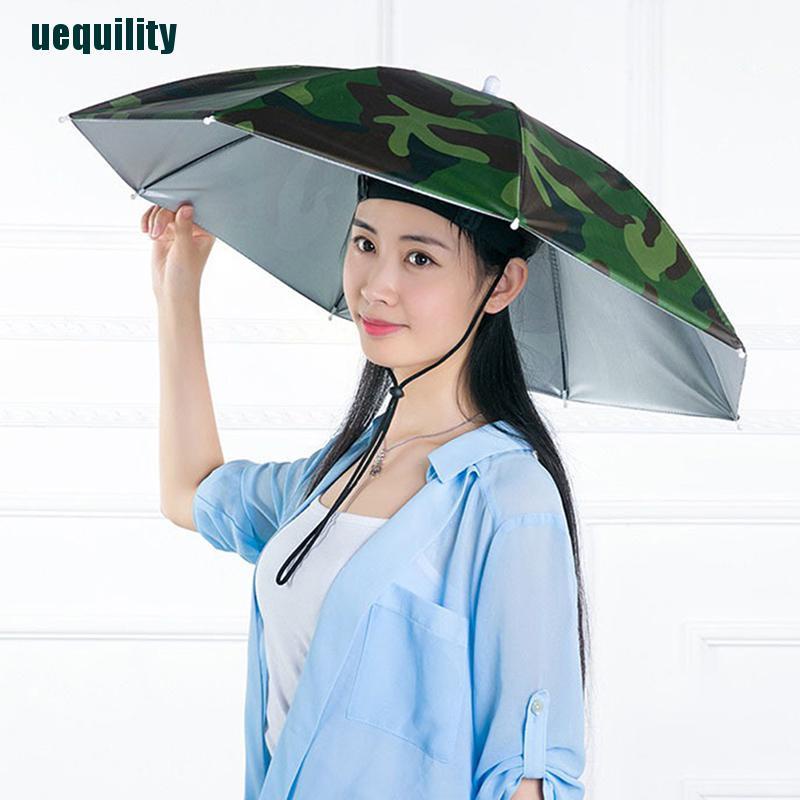 Nón dù có thể gấp gọn tiện lợi để đi câu cá cắm trại