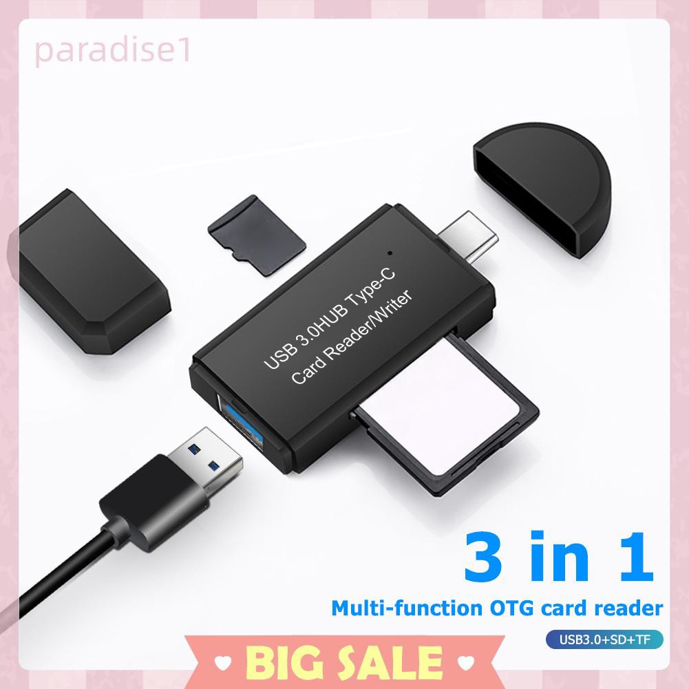 Đầu Đọc Thẻ Nhớ YC-432 USB C Sang USB 3.0 OTG Cho Laptop Điện Thoại | BigBuy360 - bigbuy360.vn