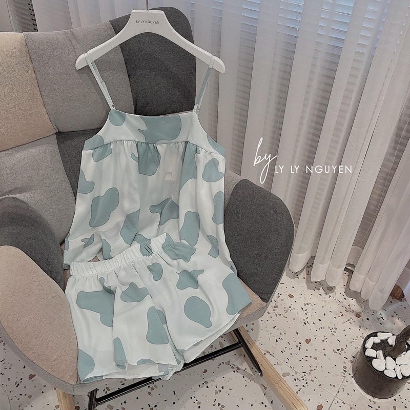 Đồ Ngủ Cao Cấp 🍀 Bộ Hai Dây Bò Sữa Chất Liệu Cao Cấp MS03 | BigBuy360 - bigbuy360.vn