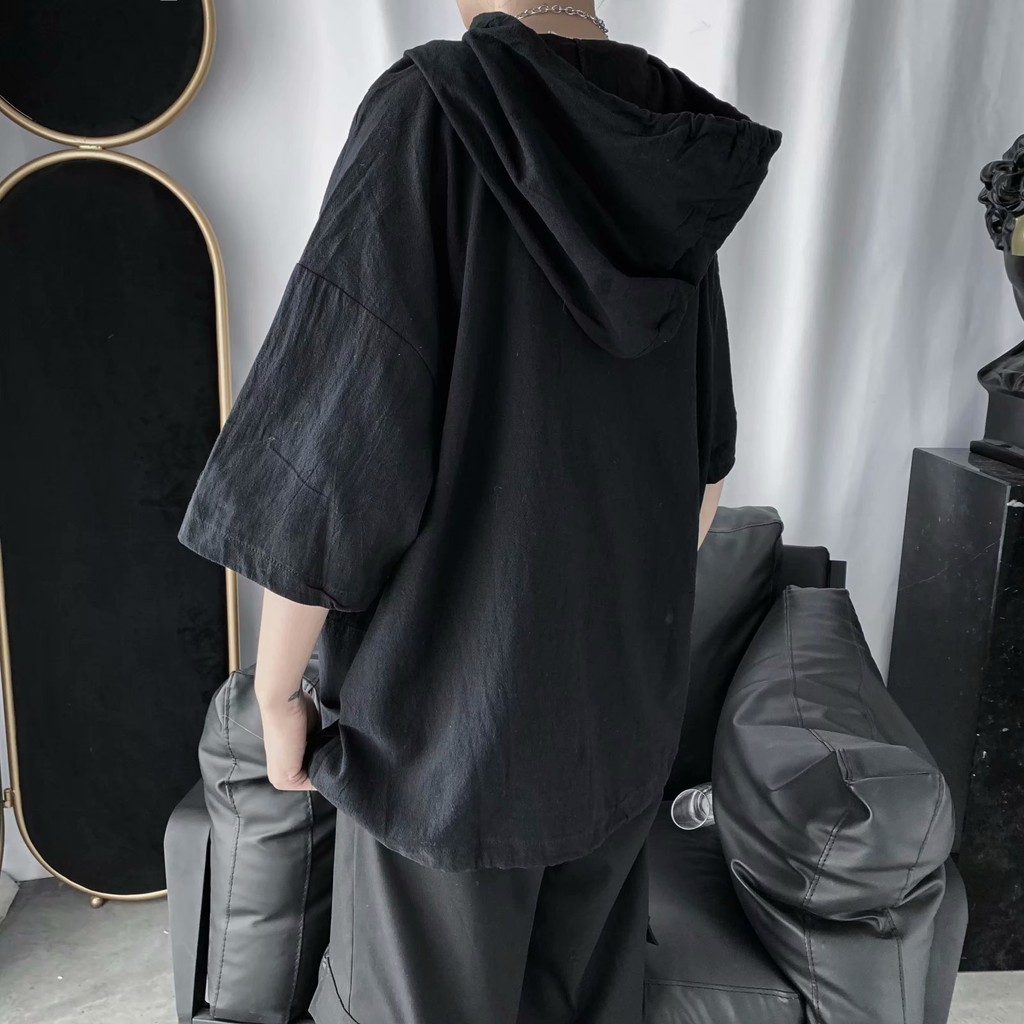 Men's fashion casual short-sleeve hoodie | BigBuy360 - bigbuy360.vn