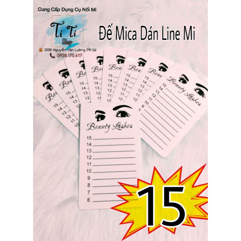 Đế Mica dán line mi có in Size