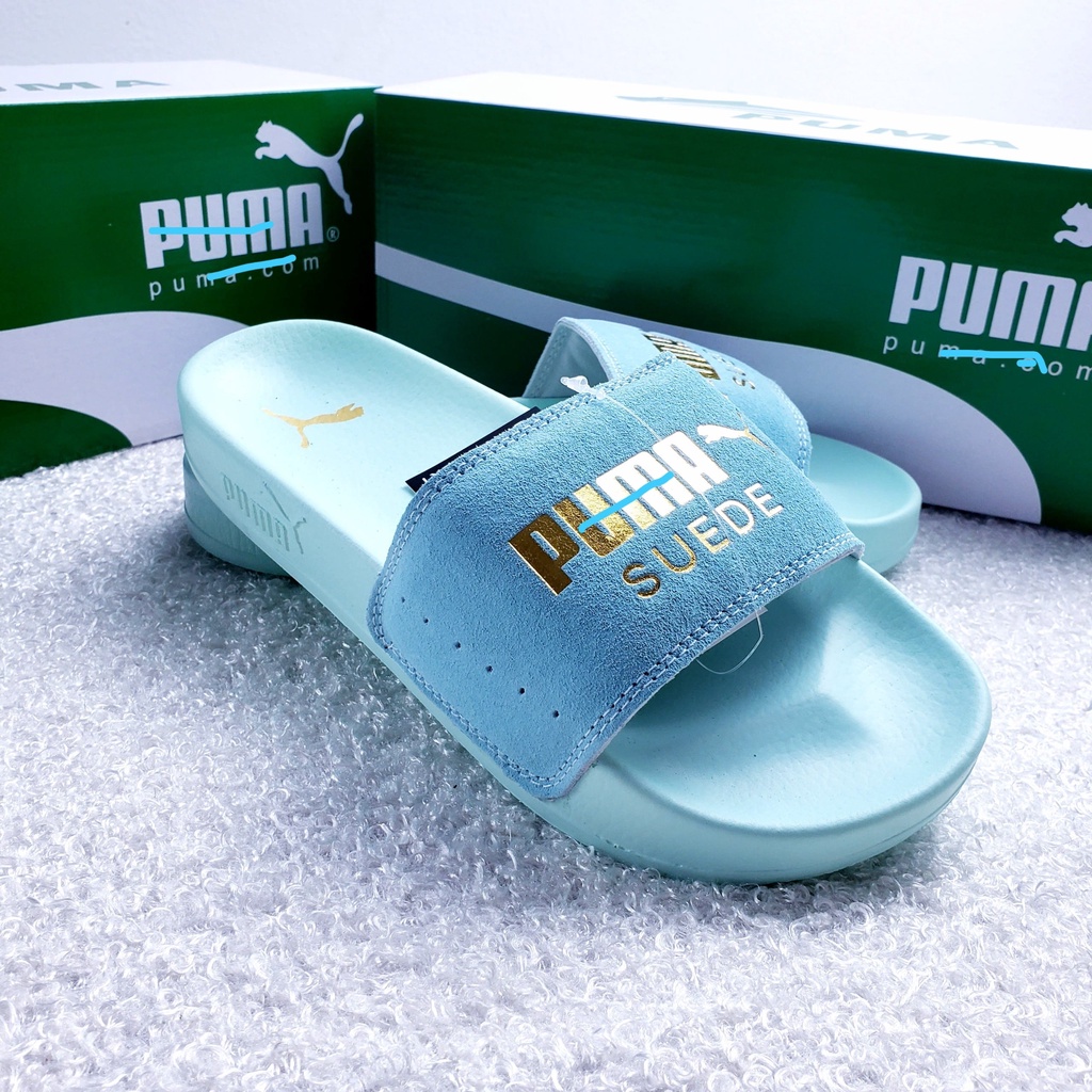 Dép da lộn chữ dập nổi êm chân