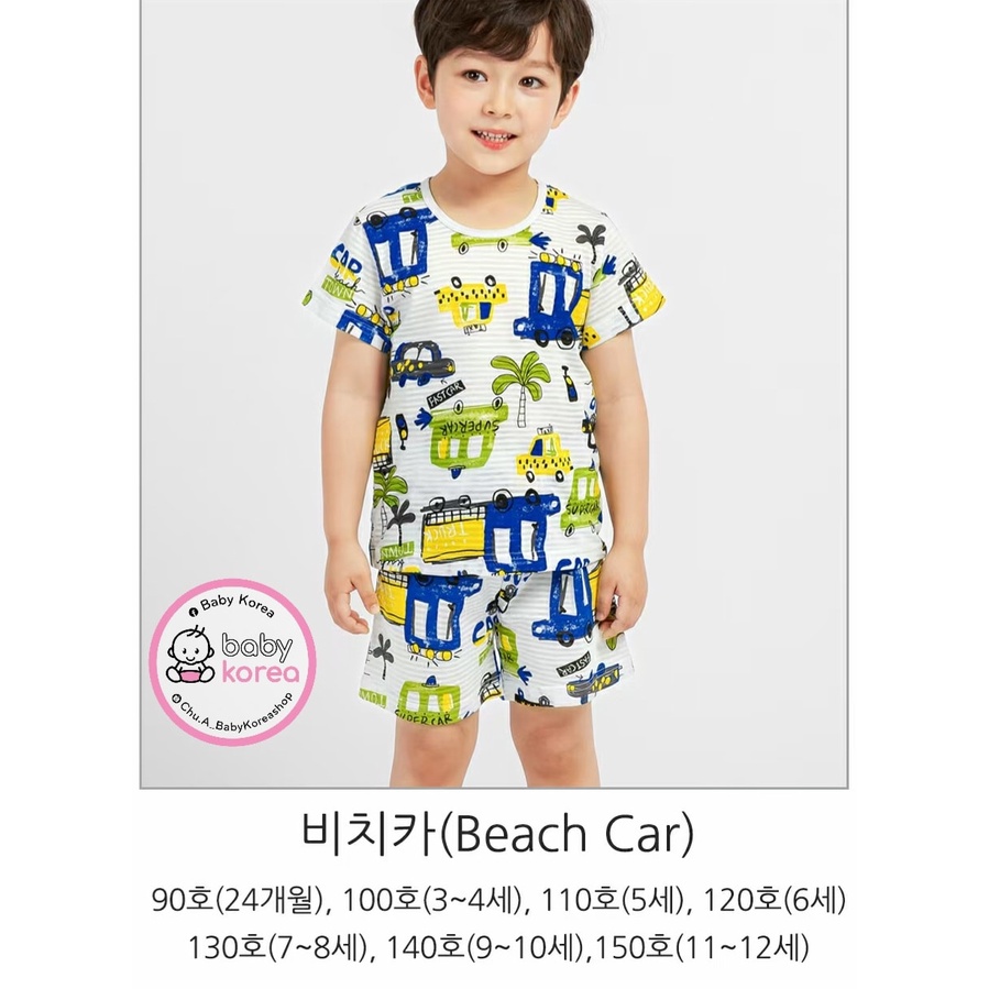 BỘ COTTON GIẤY CỘC TAY HÀN QUỐC CHO BÉ TRAI VÀ GÁI