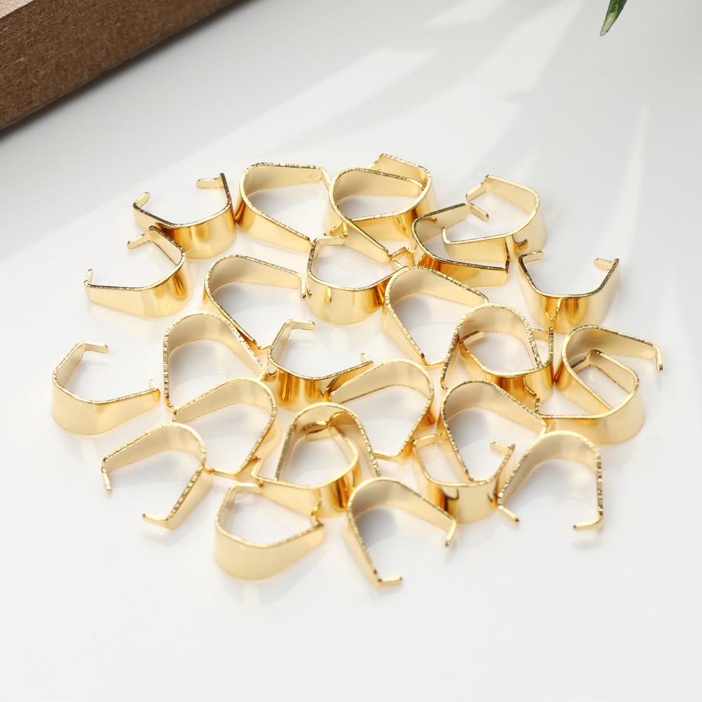 MAXG Set 100 Móc Kẹp Vòng Cổ 3 Màu Bằng Thép Không Gỉ
