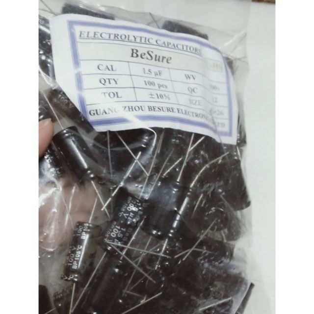 Tụ loa 2 đầu 1.5uf 100v combo 10