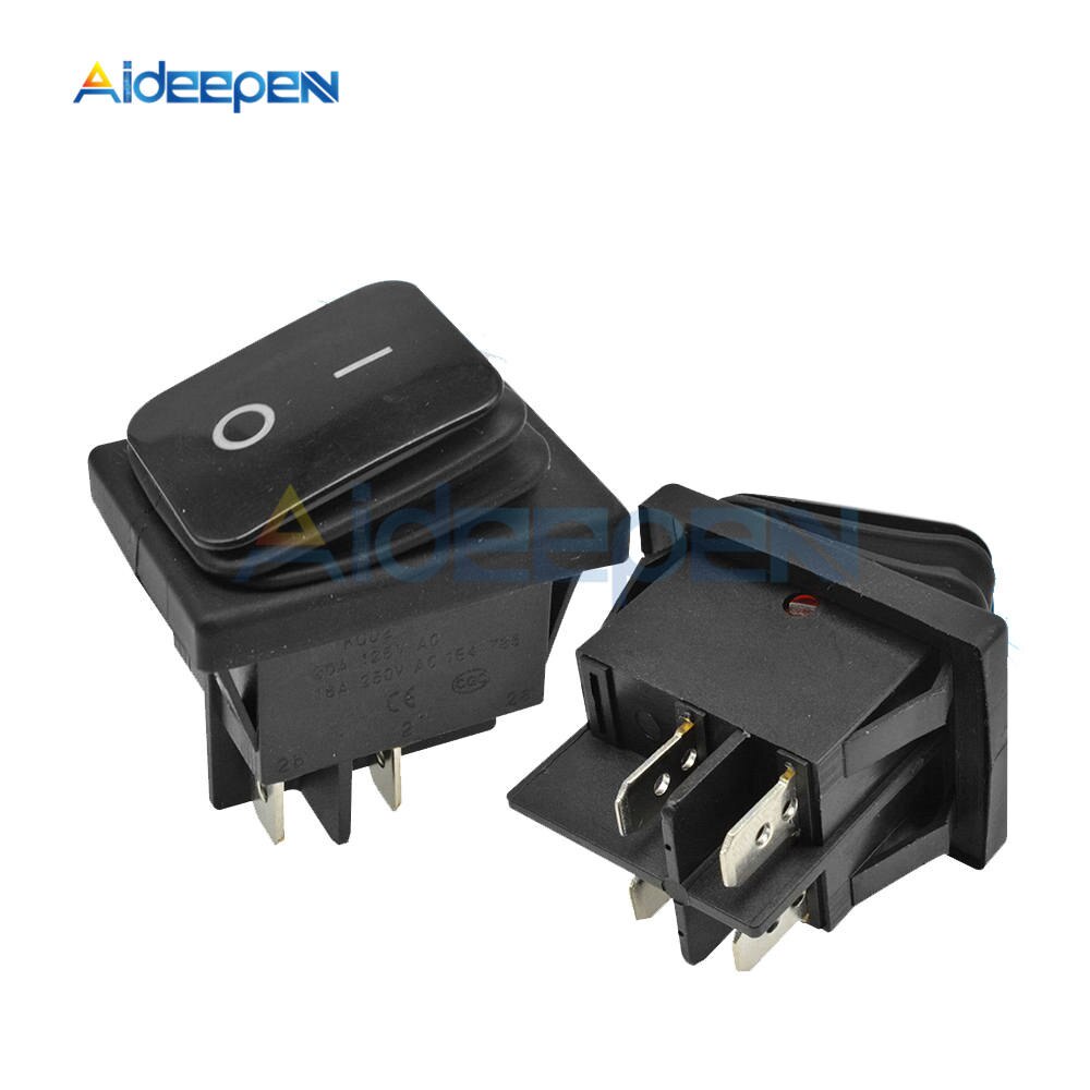 Công Tắc Bật / Tắt KCD2 Chống Thấm Nước 4PIN 6PIN 15A 250V Cho Tàu Thuyền