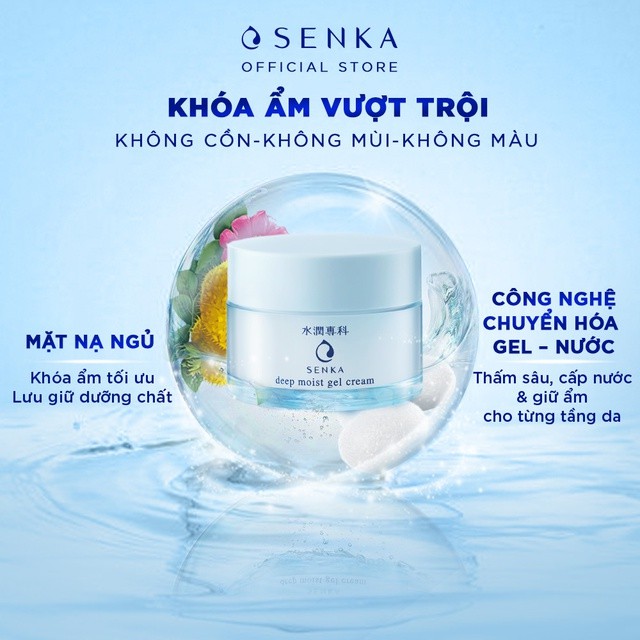 Bộ đôi Sạch sâu - Cấp ẩm 24H (Sữa rửa mặt Senka Perfect Whip 120g và Mặt nạ ngủ Senka Deep moist Gel Cream 50g) | BigBuy360 - bigbuy360.vn