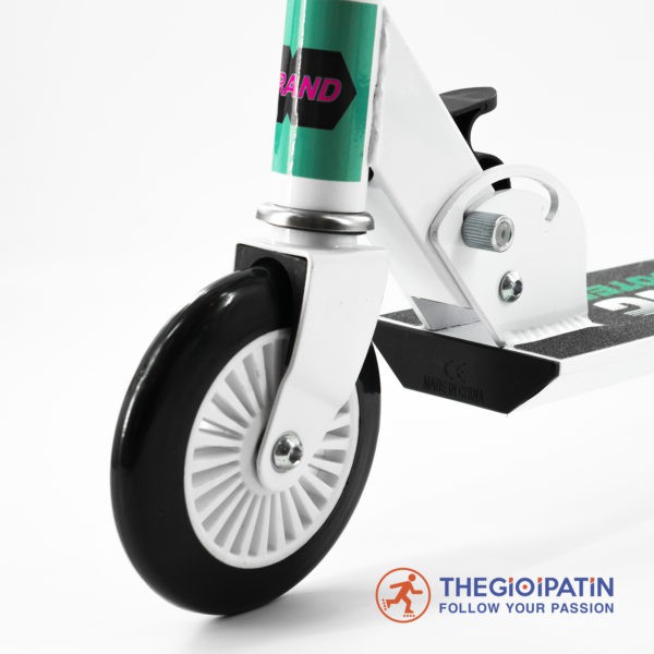 Xe Trượt Scooter Trẻ Em Centosy C1 Trắng, xanh, vàng MẶT NHÁM CHỐNG TRƠN TRƯỢT