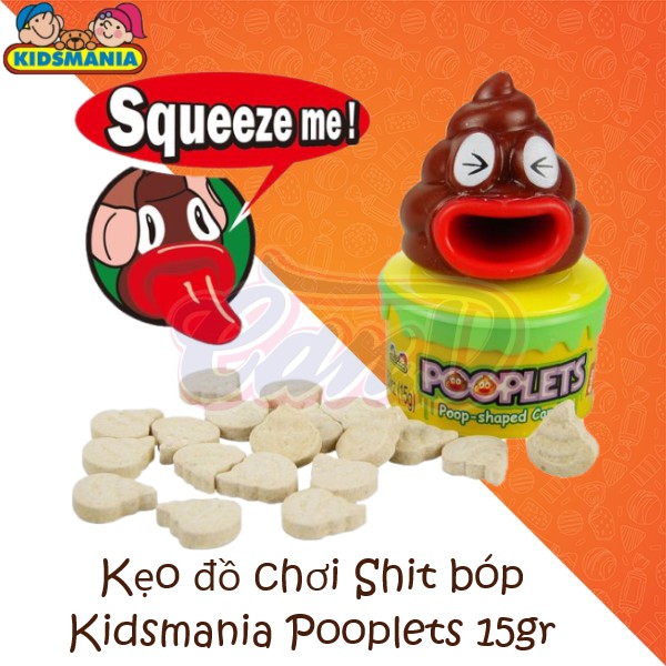 Kẹo đồ chơi Shit bóp Kidsmania Pooplets vị Cola 15gr