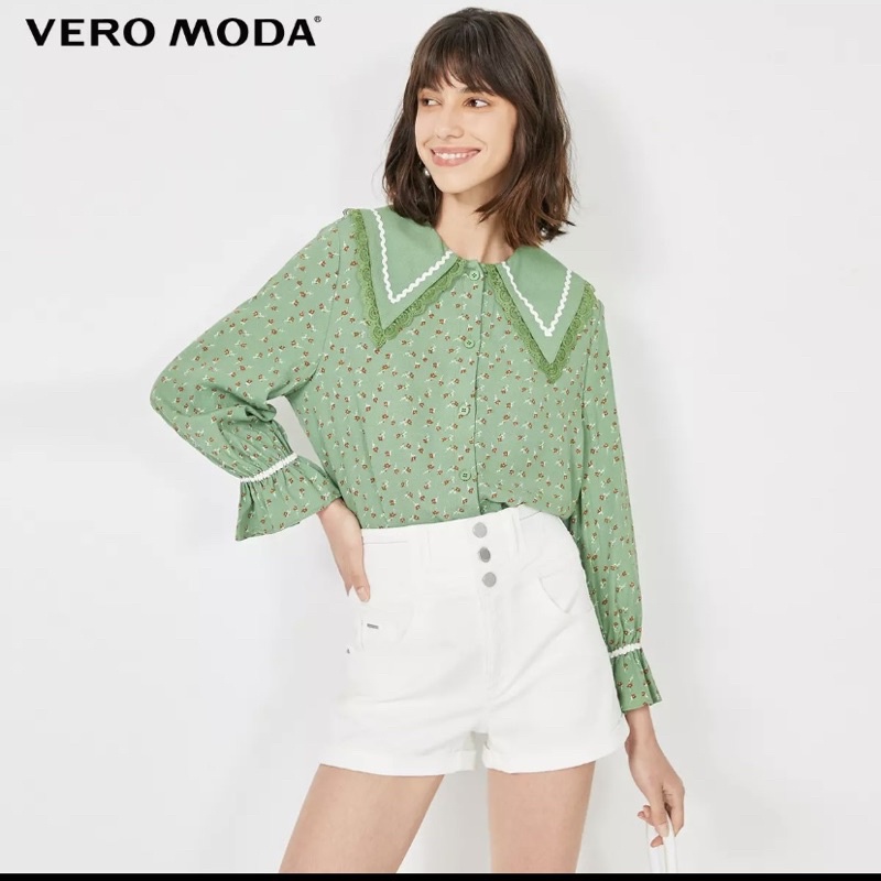 Áo sơ mi cổ sen hotrend Vero Moda