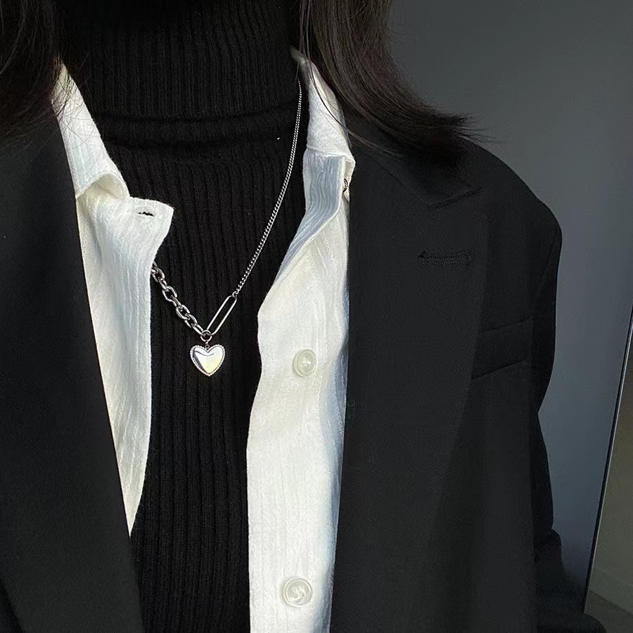 iF YOU Vòng cổ   mặt trái tim thời trang cho nữ
