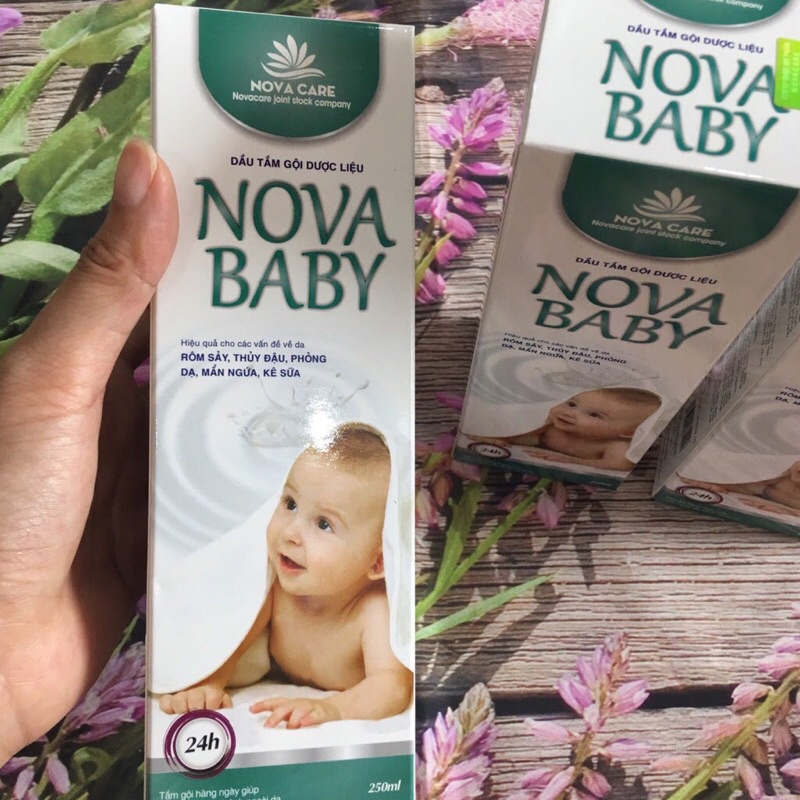 SỮA TẮM THẢO DƯỢC NOVA BABY 250ml DÙNG CHO TRẺ SƠ SINH VÀ TRẺ NHỎ