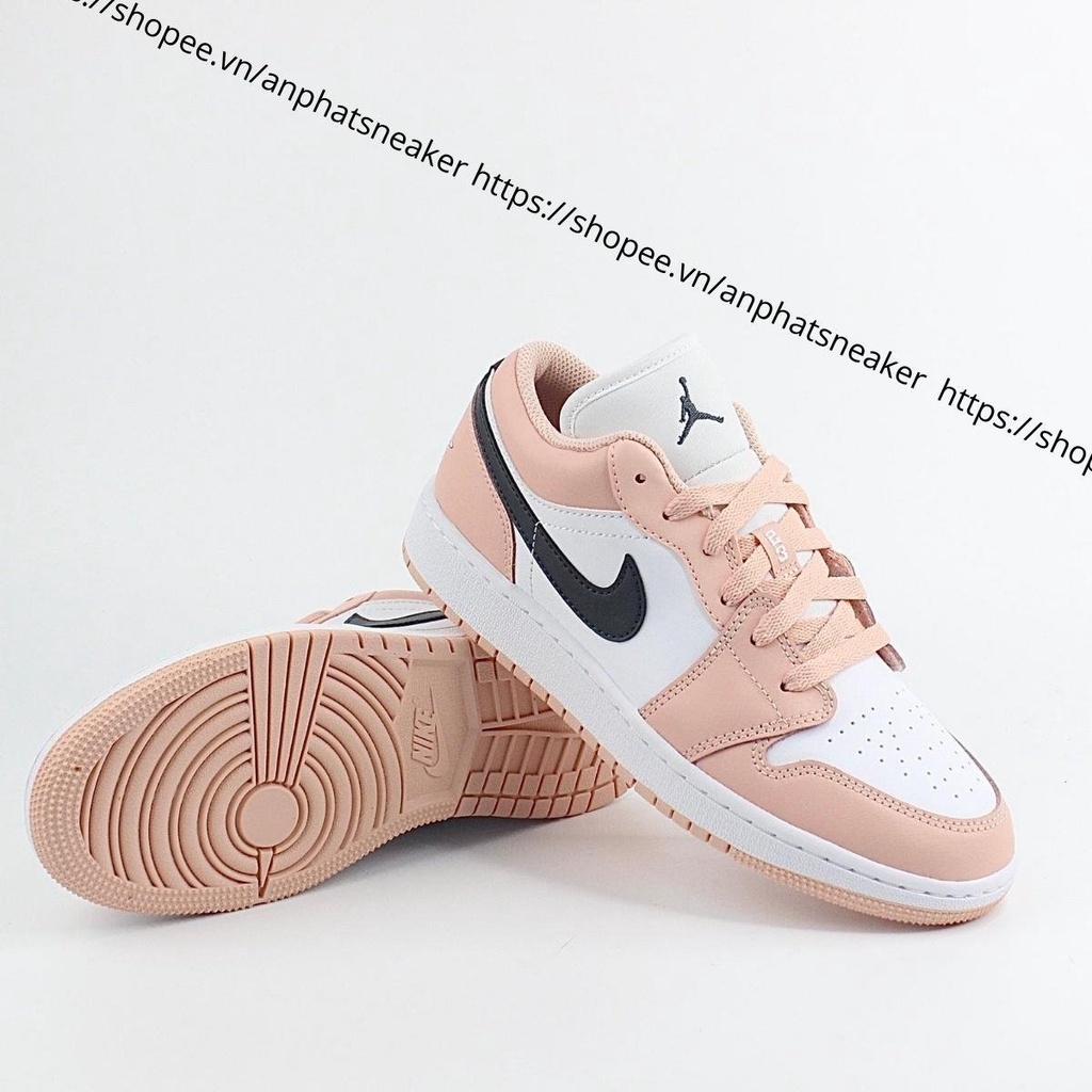 Giày Jordan nữ cổ thấp màu hồng, Giày Jordan 1 low hồng pink hường, Sneaker nữ Jd1 bản đẹp xinh cực dễ phối đồ | BigBuy360 - bigbuy360.vn