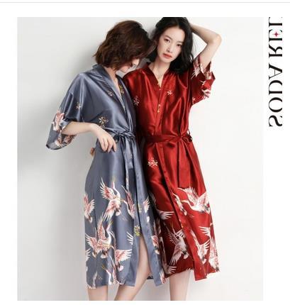  Áo Choàng Ngủ Phong Cách Kimono Gợi Cảm Cho Nữ