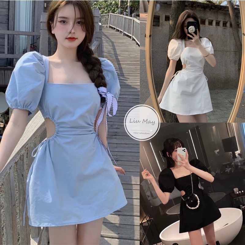 [QUÀ TẶNG 1 DÂY BUỘC TÓC] VÁY Hở Lưng Sexy Body Công Chúa 🦋 Đầm Nữ Đẹp Xanh Trắng Đen Hotrend 🦋 | BigBuy360 - bigbuy360.vn