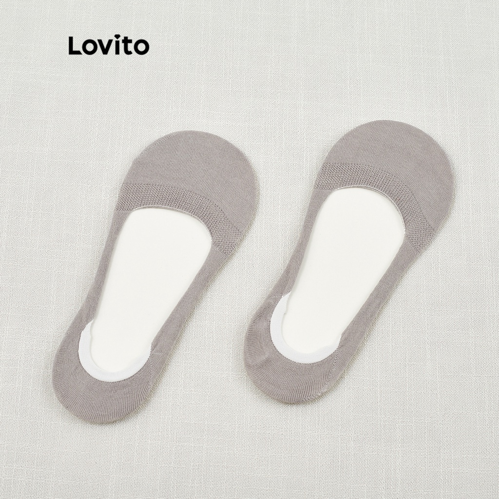 Lovito Bộ vớ vô hình trơn thường L26AD157 (Bộ 4 cặp)