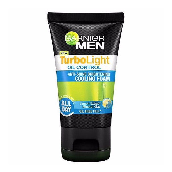 Sữa rửa mặt Garnier Men Turbo Light Oil Control 3in1 100g