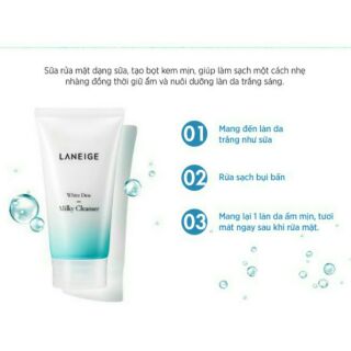 SỮA RỮA MẶT LÀM TRẮNG LANEIGE