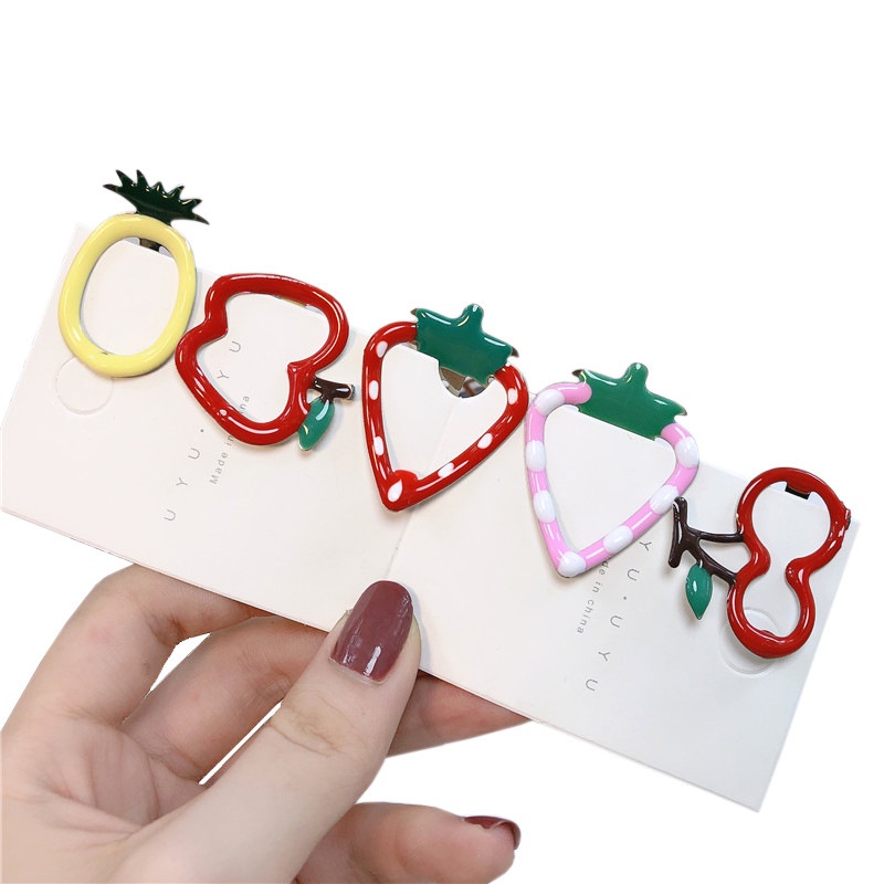 Kẹp Tóc Hình Trái Cây Dễ Thương Phong Cách Hàn Quốc Cho Bé Gái