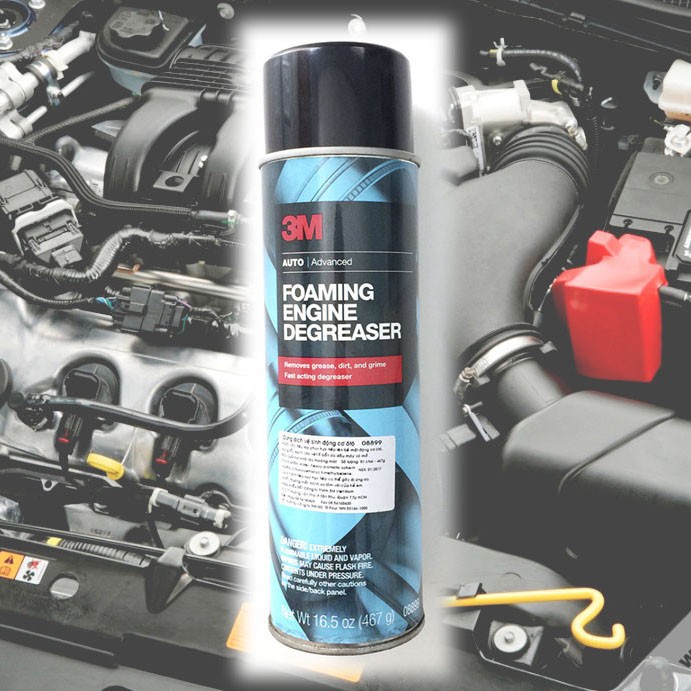 💘FREESHIP💘 Dung dịch vệ sinh buồng đốt ô tô - chai xịt rửa khoang máy ô tô 3M Foaming Engine Degreaser 467g - Hàng Nhập